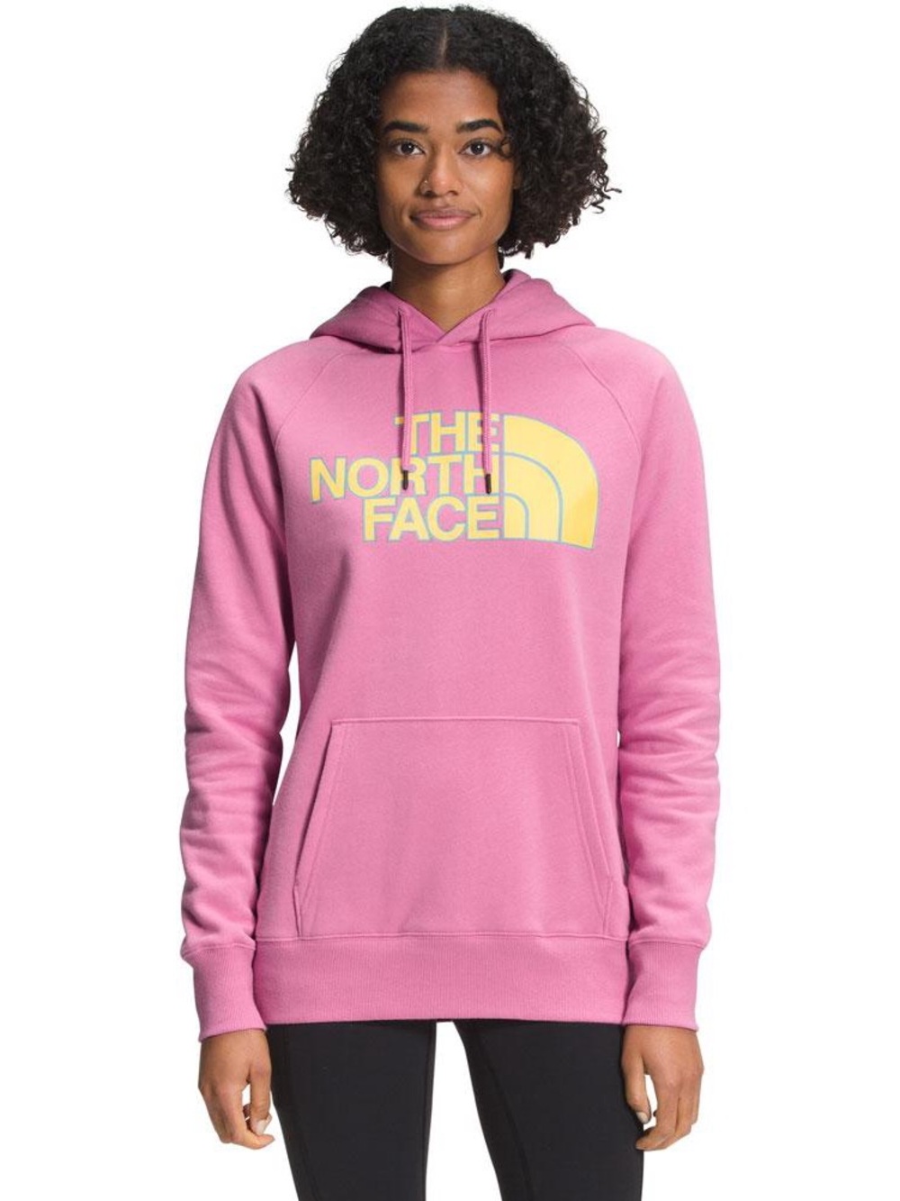 The North Face Half Dome Hoodie M Sunset Mauve Pink Logo Pullover Sweatshirt